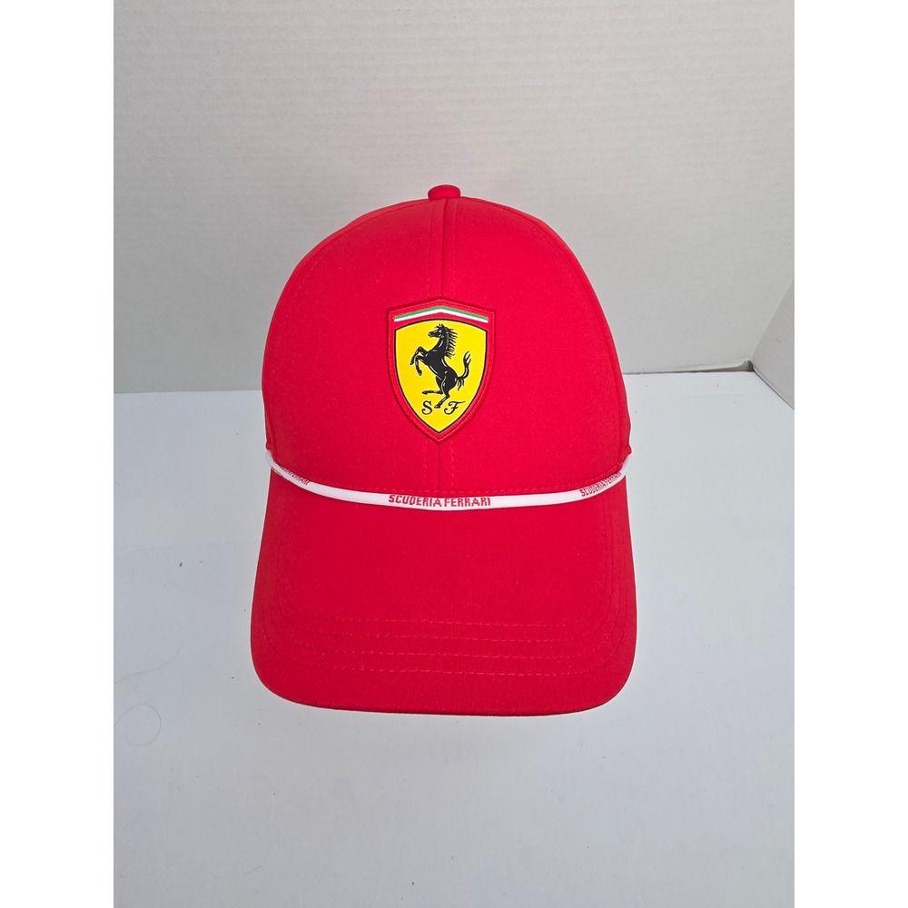 Puma Scuderia Ferrari F1 Youth Red Baseball Hat Snapback Cap 027186 01